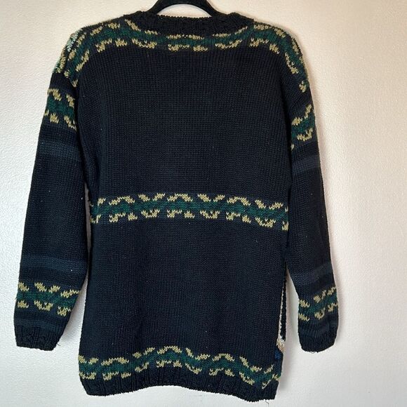 Vintage casual corner & co floral sweater size large L 80s 90s chunky oversized - Picture 4 of 5